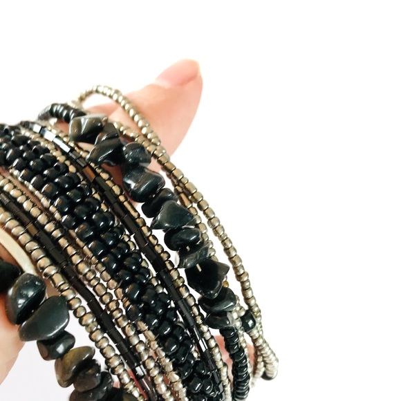 Expandable bead cuff bracelet - Picture 2 of 6